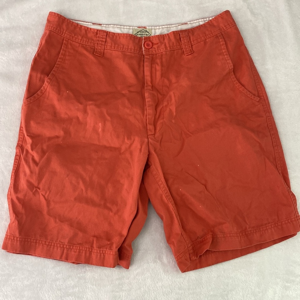 Salmon / pastel peach cargo shorts
